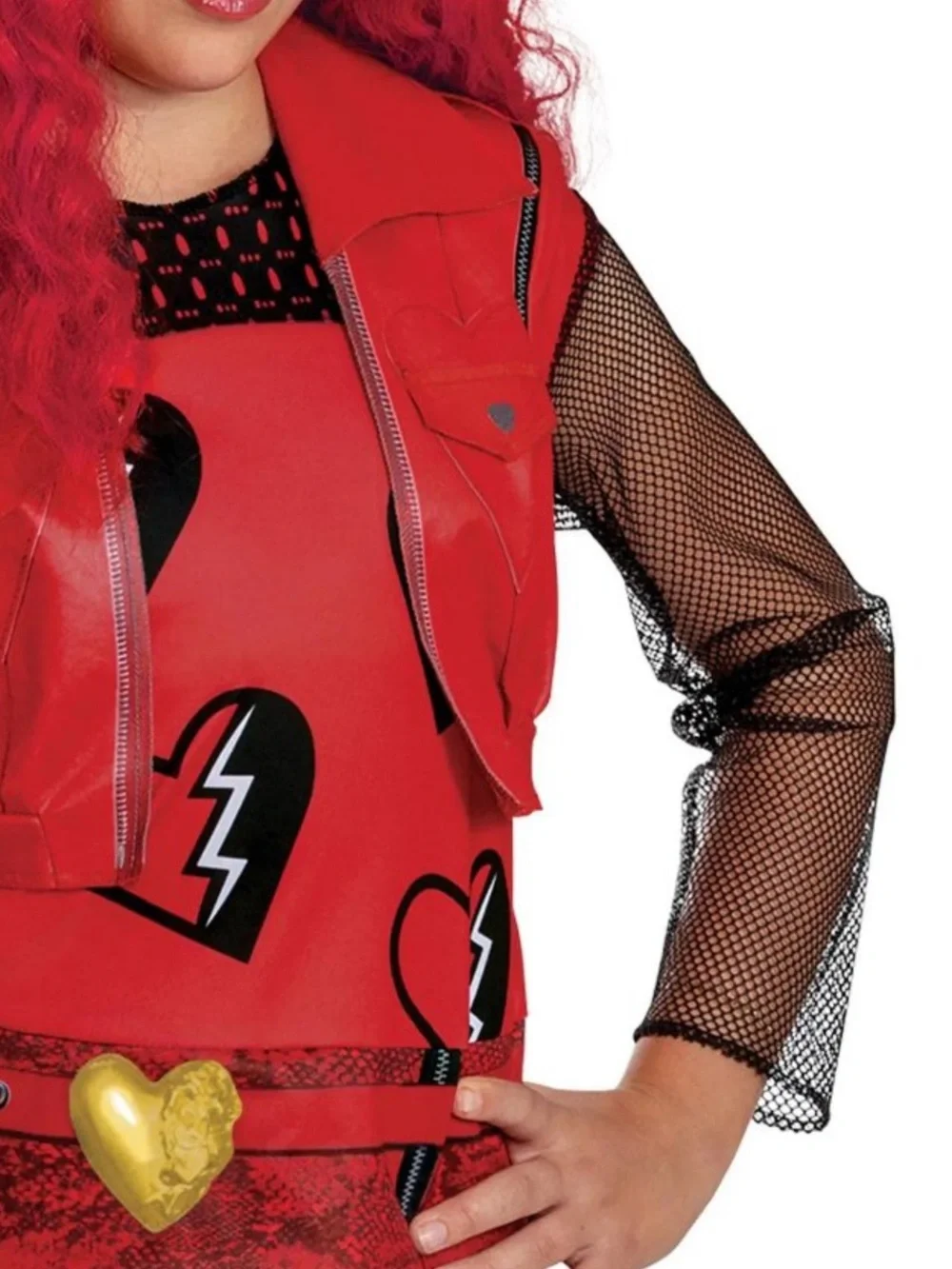 Disguise Girls' Disney's Descendants 4: Rise of Red Classic Halloween Costume-S - Picture 3 of 8